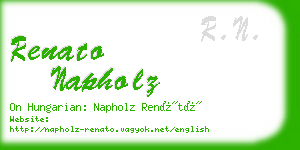 renato napholz business card